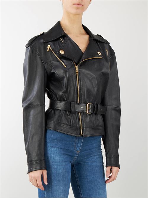 Leather biker jacket with belt Elisabetta Franchi ELISABETTA FRANCHI |  | GD36Z41E2110